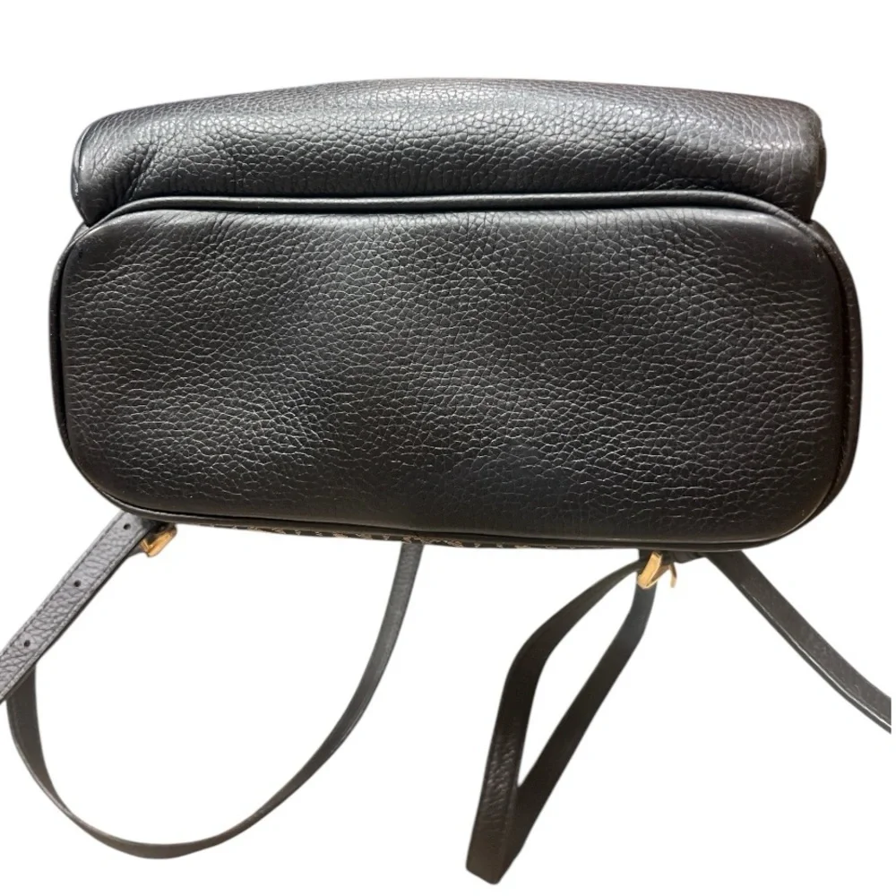 Michael Kors Monogram Canvas & Leather Black & Beige Abbey Backpack